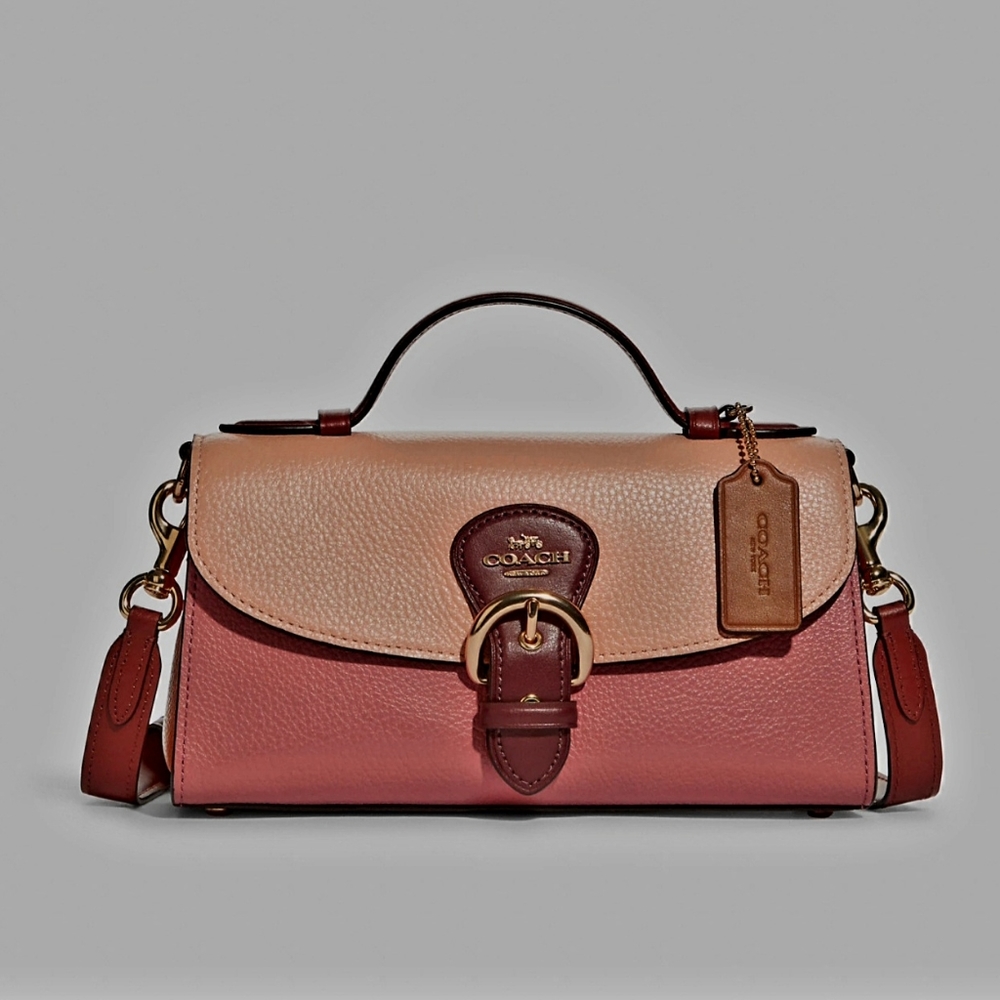 Coach Cross Body Colorblock  Kleo Top Handle Bag